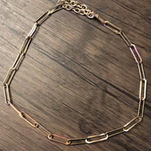 Gold Colored Chain Necklace